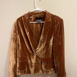 Calvin Klein Crushed Velvet Jacket | Bling Buttons